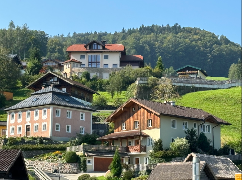 Buildings near Salzwelten Salzburg in Austria