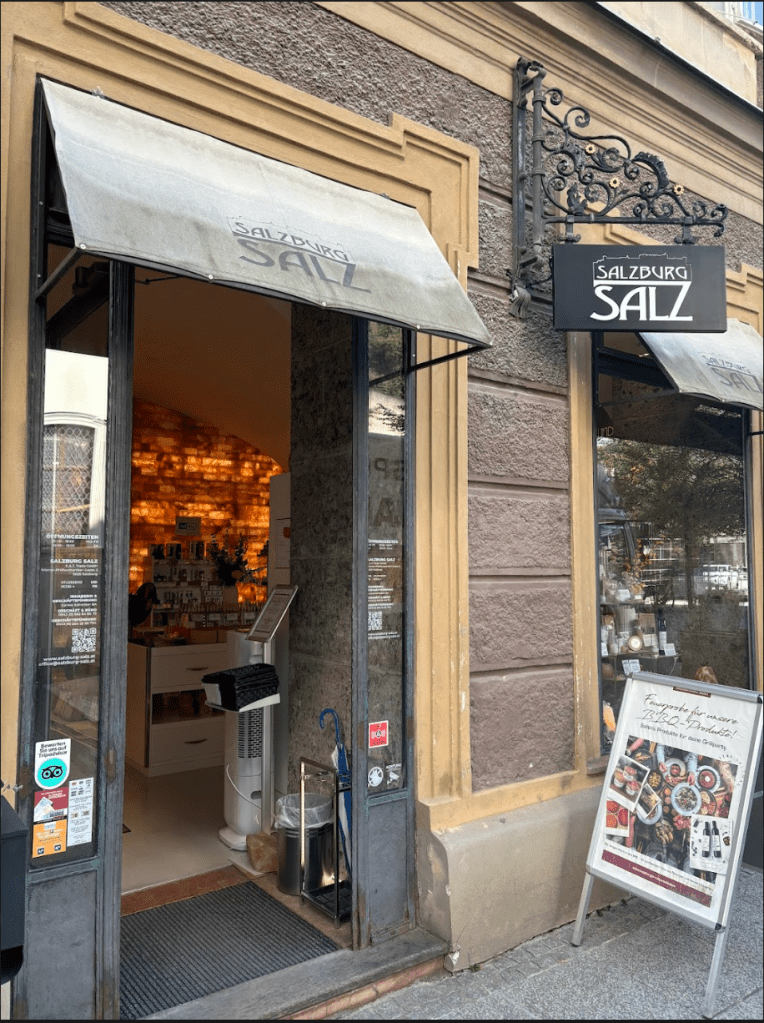 Salt shop in Salzburg, Austria