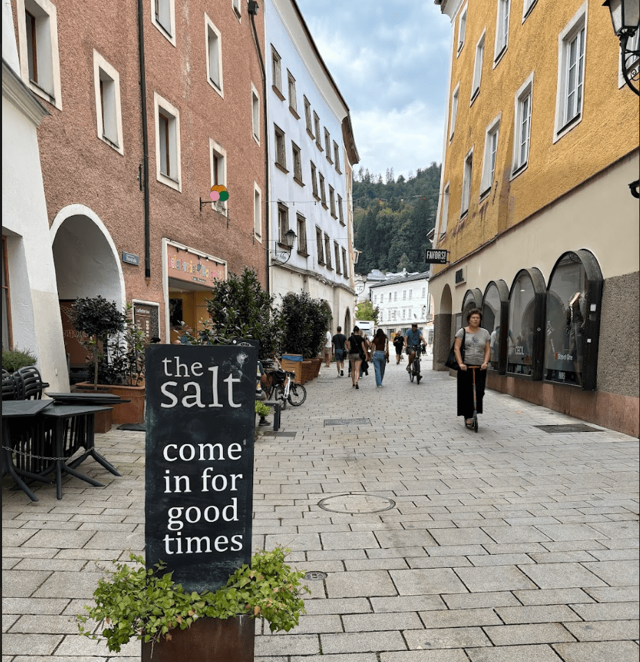 Salt shop in Hallein, Austria