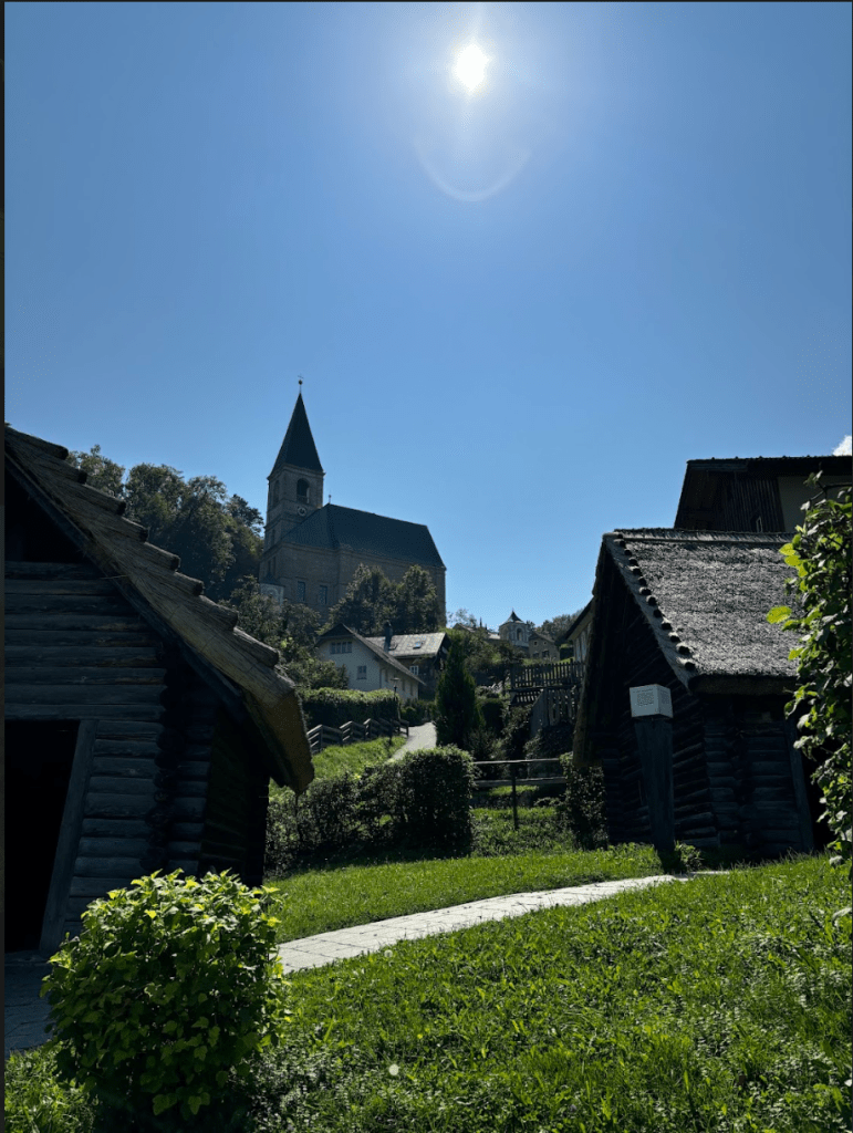 Reconstruction of a Celtic village near Hallein, Austria